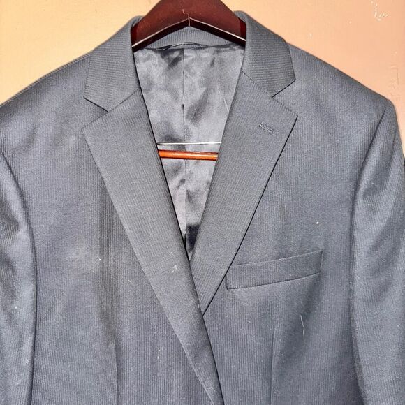 APT 9 Men's Two Button Black Blazer Sport Coat Jacket Size 40R - Picture 9 of 9